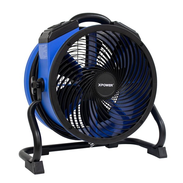 Xpower 1/4 HP, 2100 CFM, 1 Amp, 4 Speeds Multipurpose 14" Diameter Air Circulator with Built-in Power Outlets FC-300A